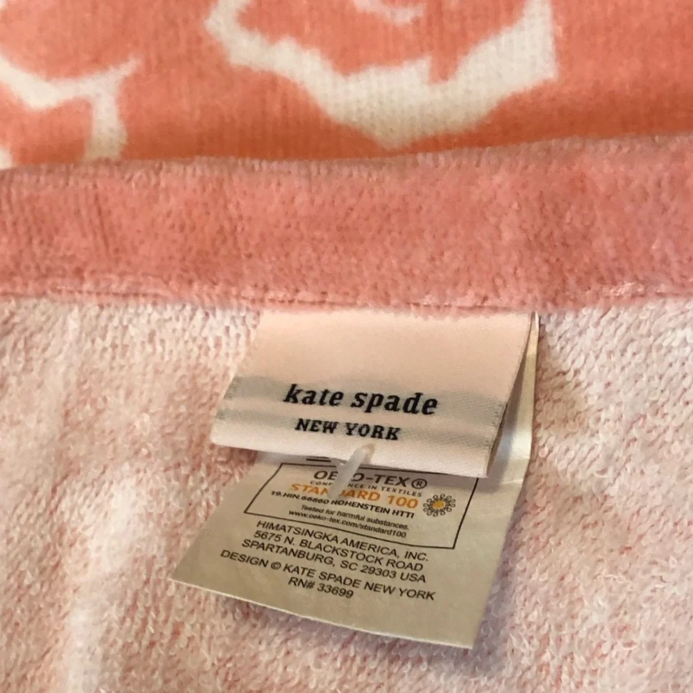 🆕 Kate Spade Coral Floral Oversized Beach Towel